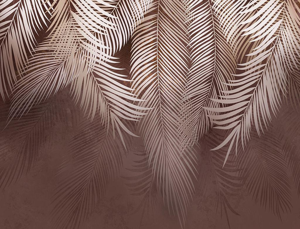 Фотообои Листья пальмы яркие